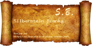 Silberstein Bianka névjegykártya